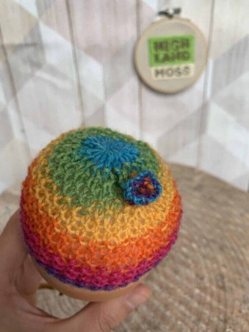 Knitted Rainbow Cactus in Terracotta Pots Gift Ideas gifts 4