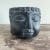 Buddha head planter for 8cm to 9cm pots in Black or Light Grey - Black
