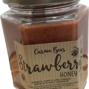 Natural Scottish Strawberry Infused Honey by Carnie Bees 190g Carnie Bees carniebees