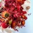 dried flowers rustic bouquet red wildflowers