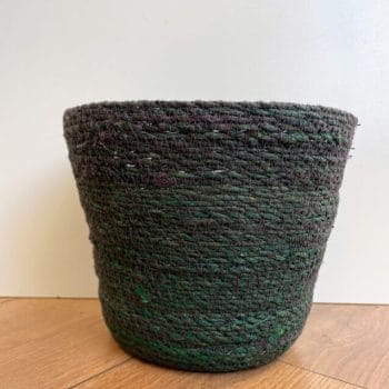 Rustic Seaweed Natural Emerald Green Basket for 14cm pots Plant Accessories basket