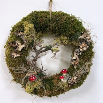 Natural Green Moss Wreath Preserved Christmas christmas 2