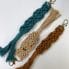 handmade macrame by oliwia zip bag keychain keyring