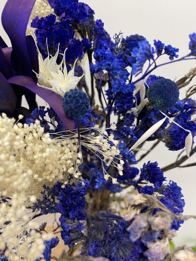 blue white natural bouquet