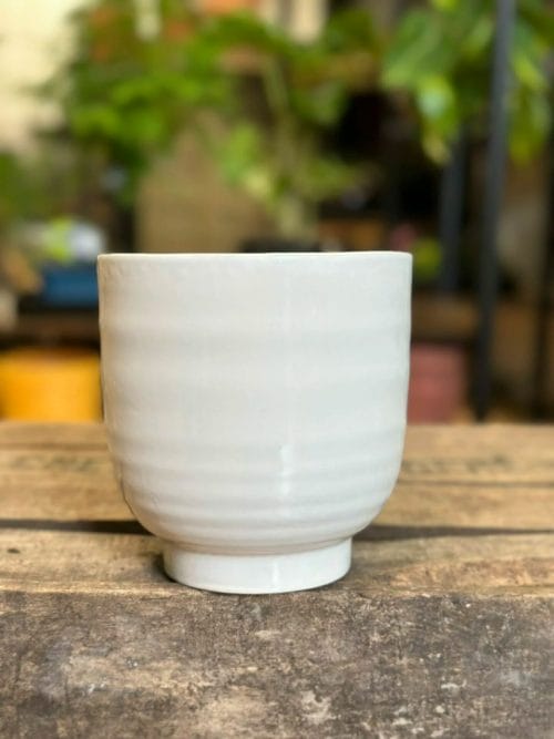 Classic Minimalistic Glazed Ceramic Planter for 12cm pot Planters ceramic 7