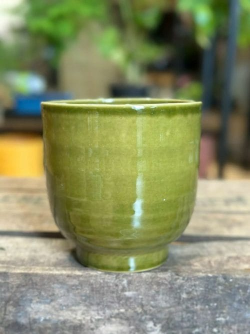 Classic Minimalistic Glazed Ceramic Planter for 12cm pot Planters ceramic 5