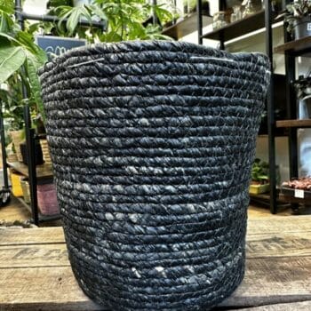 Rustic Natural Seaweed Basket Black LARGE Plant Accessories basket